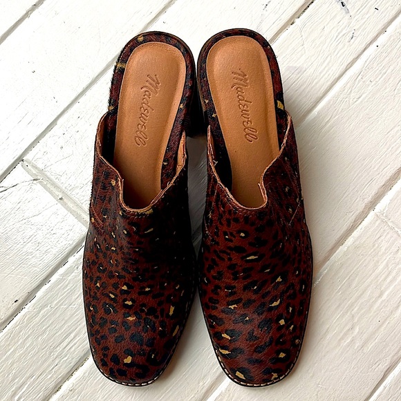 Madewell The Harper Mule in Leopard Calf Hair (worn only once) - Picture 5 of 9